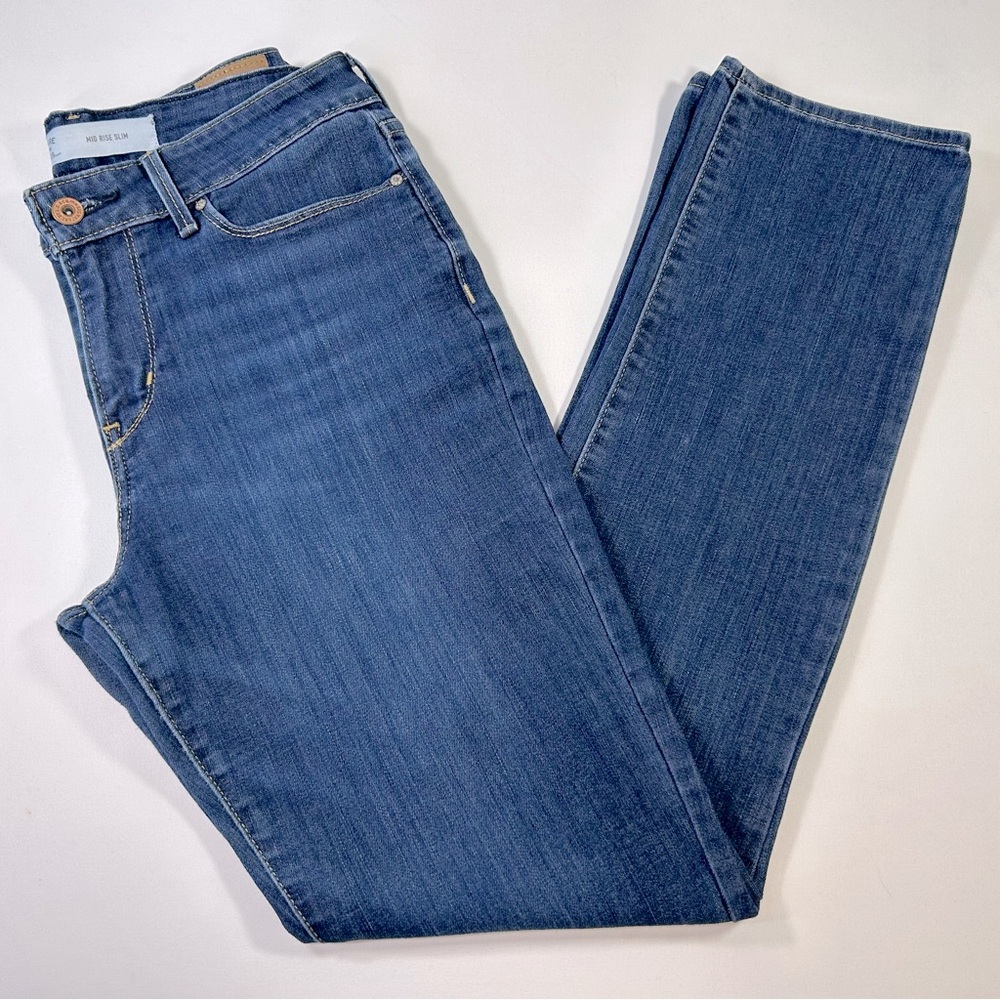 Levi's Strauss Signature Mid Rise Slim Jeans Size 6L Women's - Picture 8 of 13